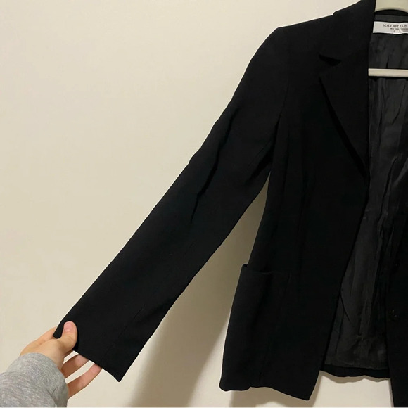 M.M. LaFleur Black Wool Blend Three Button Blazer size 0 - Picture 2 of 9